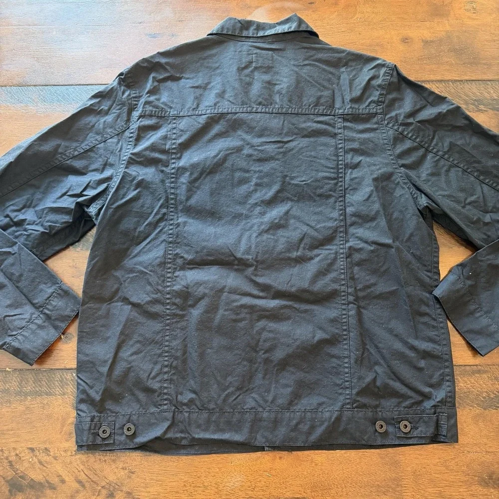 Flint And Tinder Jacket Mens XL Black Waxed Canvas TekWax Made USA Huckberry